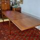 Scandinavian living room dining room table in teak, denmark 1960