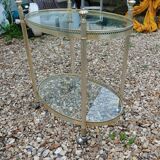 Old vintage rolling serving table