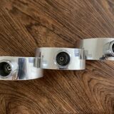Modernist chrome candle holder from the 70s