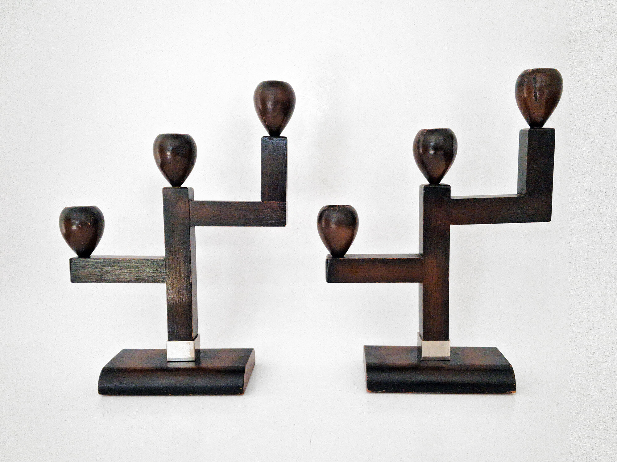 Art Deco candlestick set