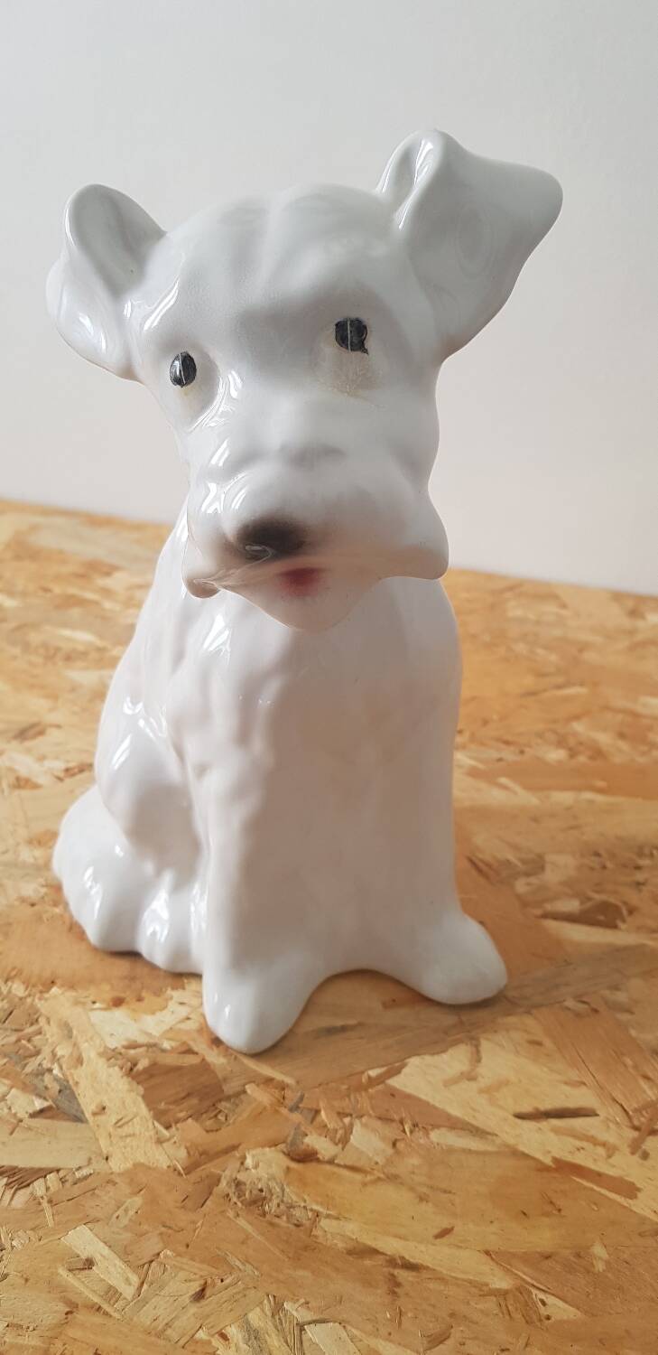 Vintage ceramic terrier