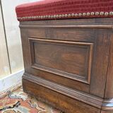 Banc coffre époque Louis Philippe en chêne massif