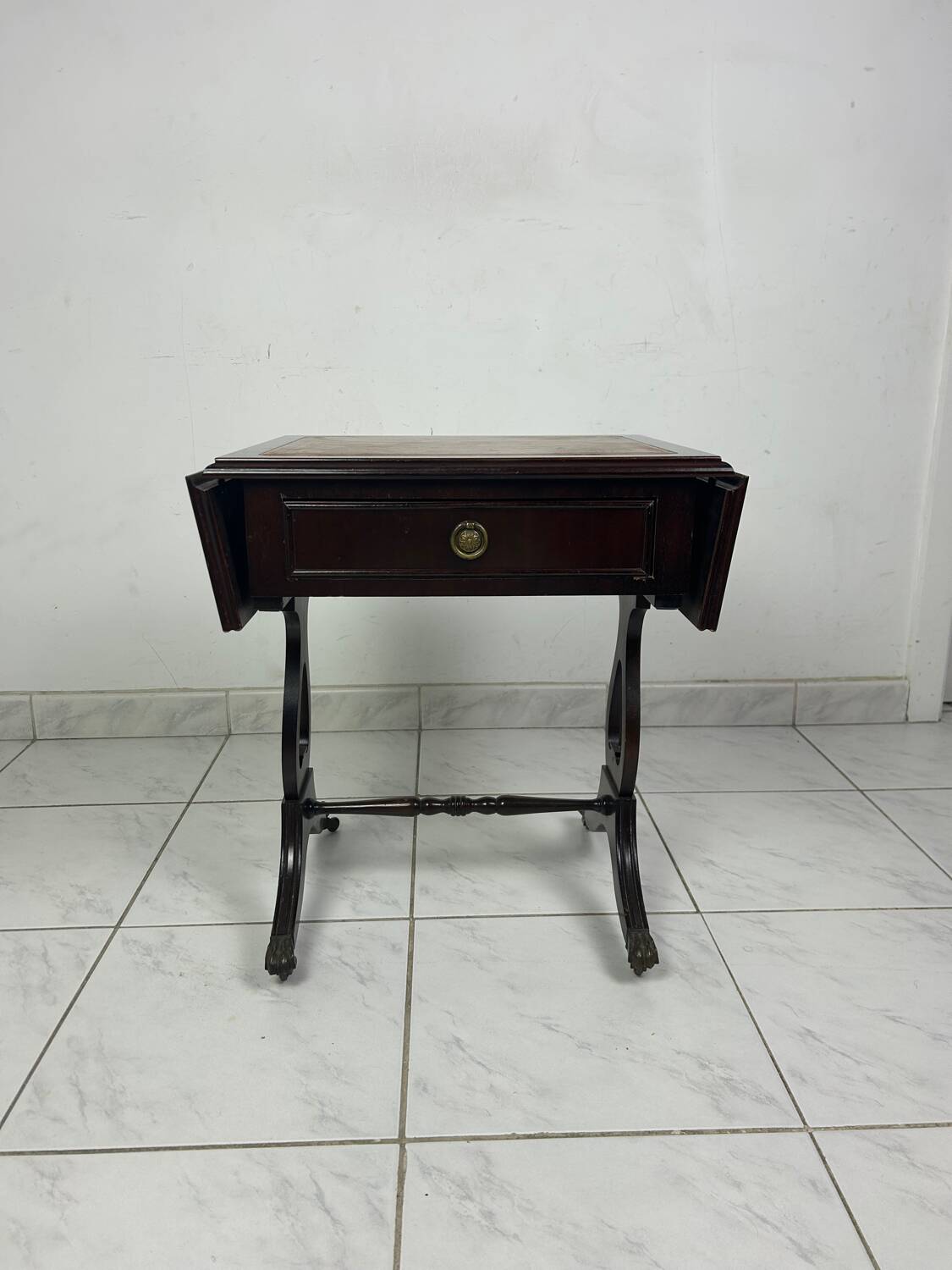 Antique side table English style foldable