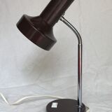 Chocolate brown desk lamp, 1960s