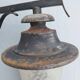 Antique courtyard wall lamp, industrial iron and glass globe