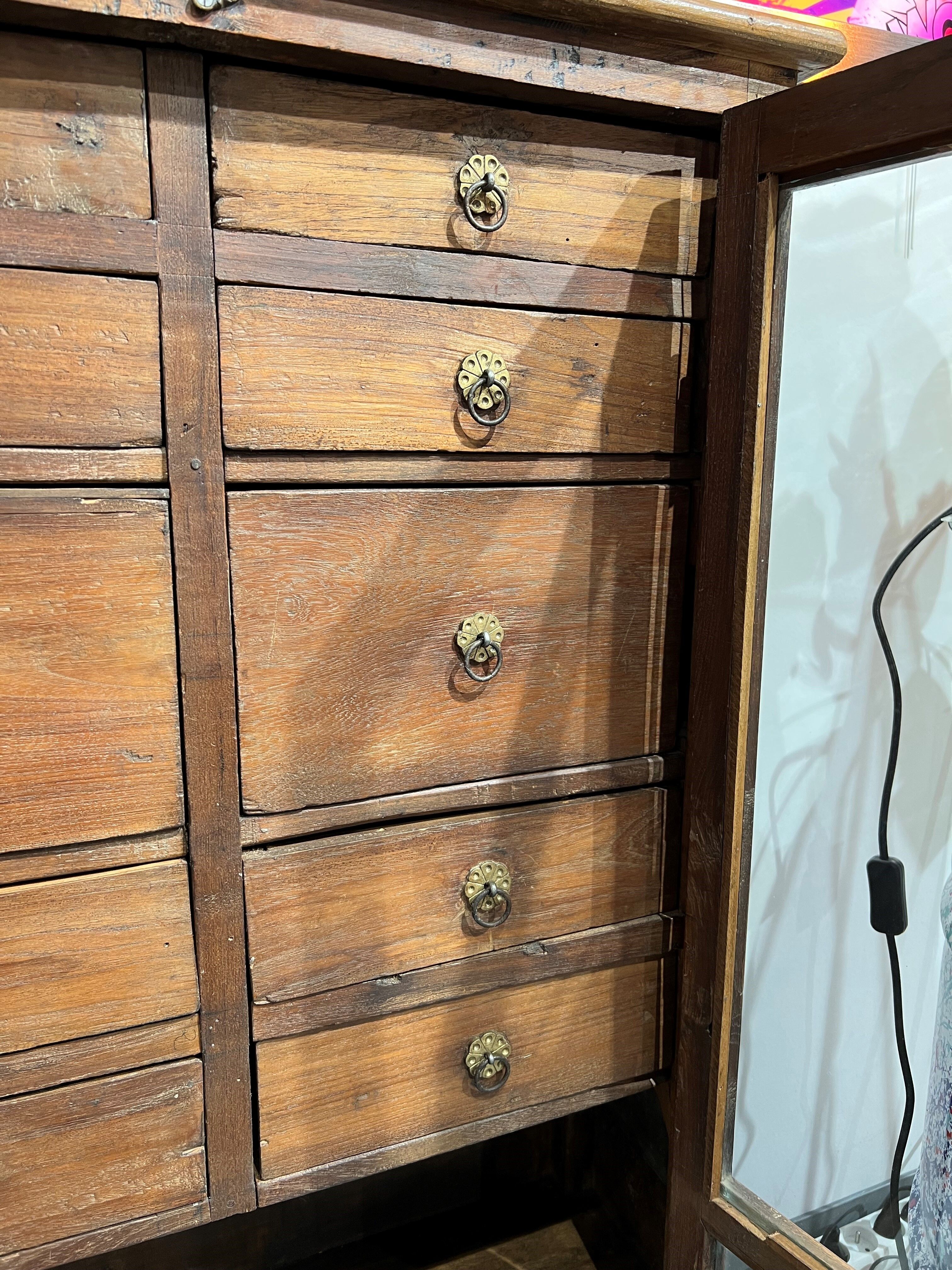 Teak glazed loom furniture