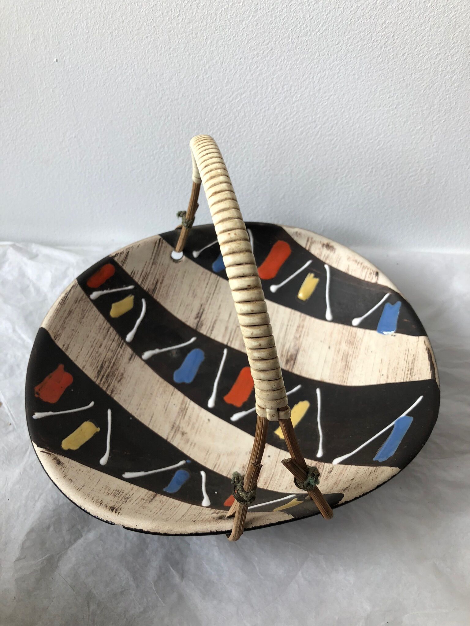 Ceramic vintage trinket bowl WestGermany