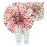 7 glasses green and gold granita