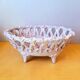 Woven ceramic fruit bowl, Fratelli Fanciullacci 1950