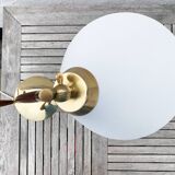 Poul Dinesen - Th. Valentines. Teak And Brass Table Lamp, Mid-20th Century