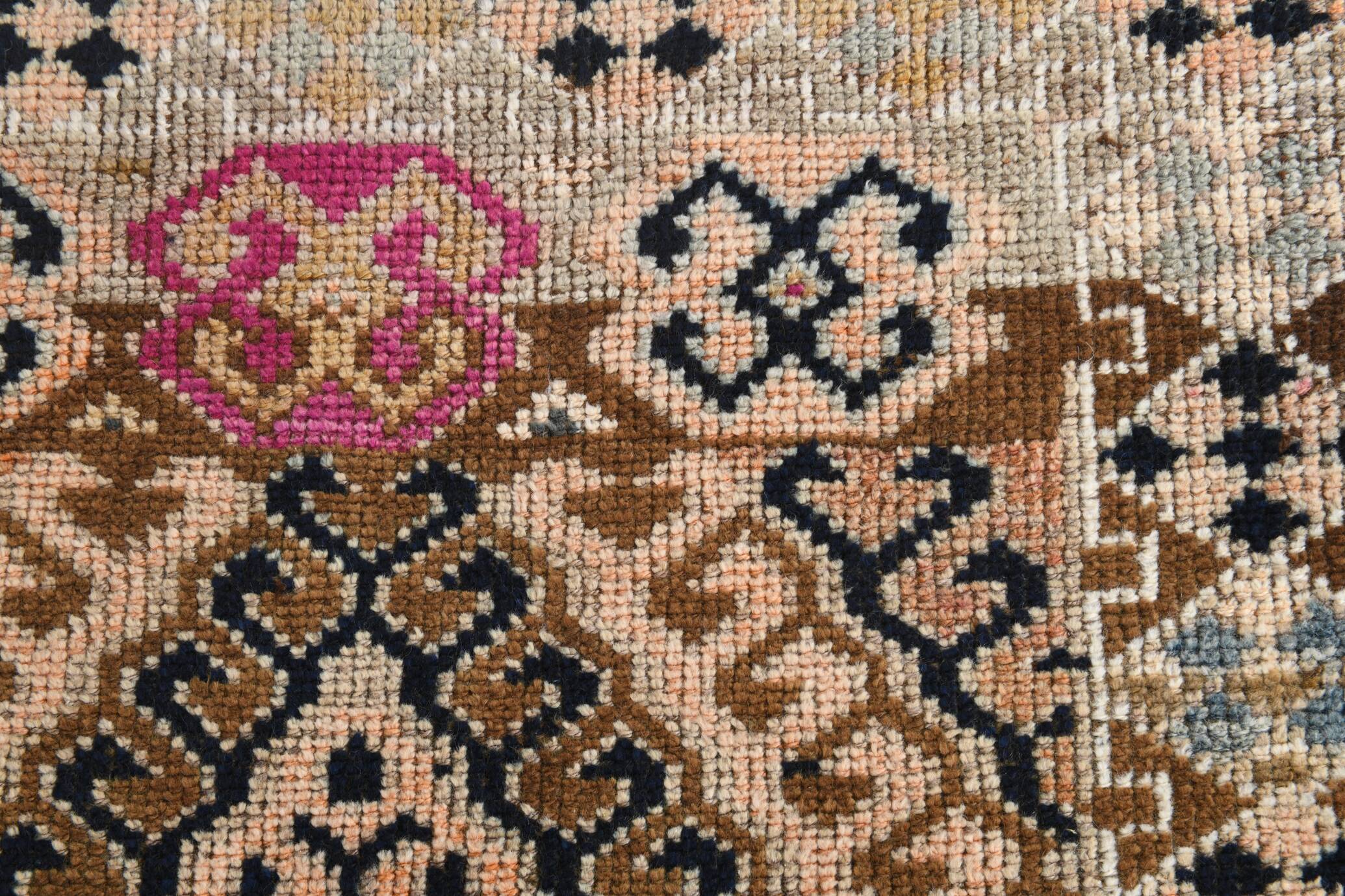 3x10 blue & brown persian runner rug, 91x295cm sk 18084 free shipping