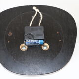 Rectangular clock Lutétia formica black