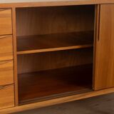 1950s sideboard, partly solid, walnut veneer, Bauhaus design, attributed to Franz Ehrlich