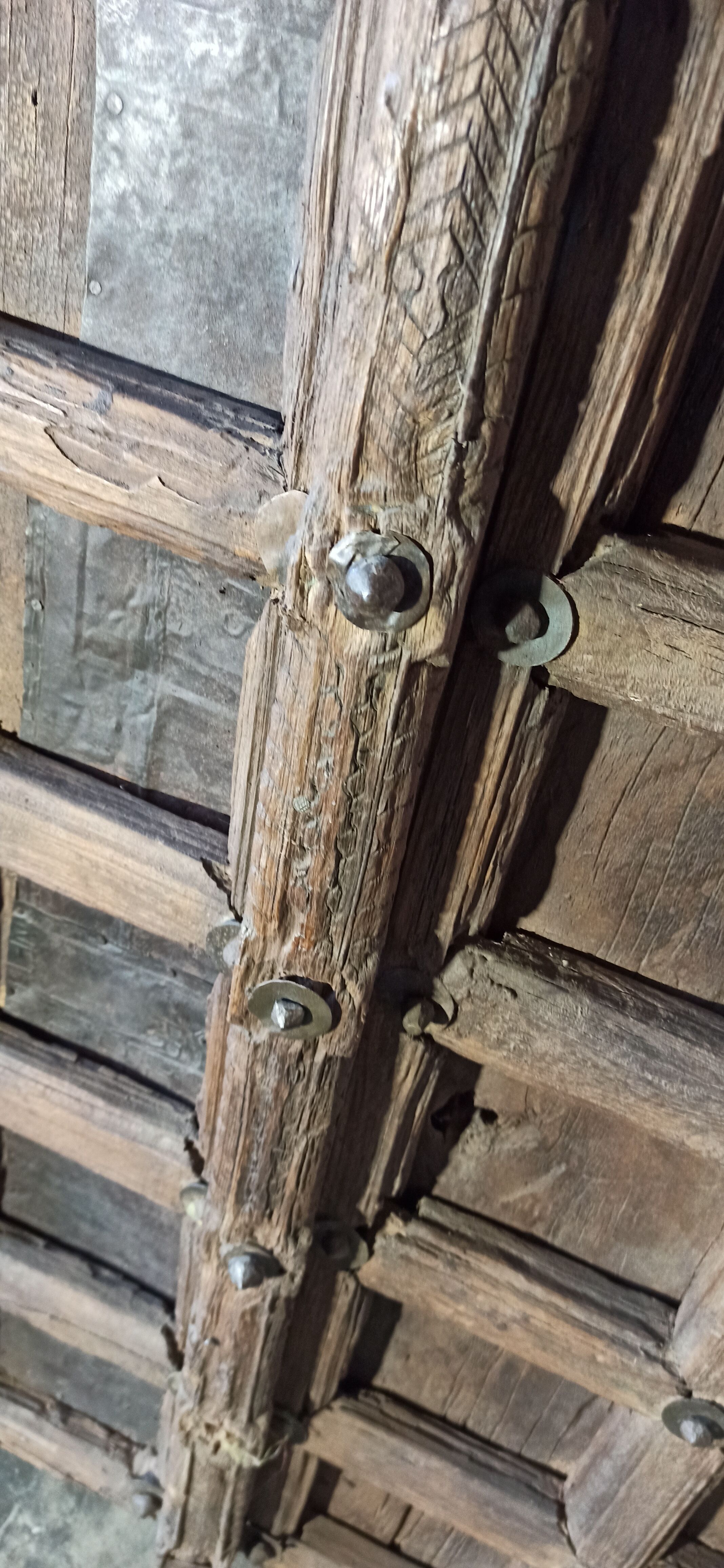 Old wooden door