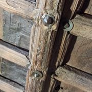 Old wooden door