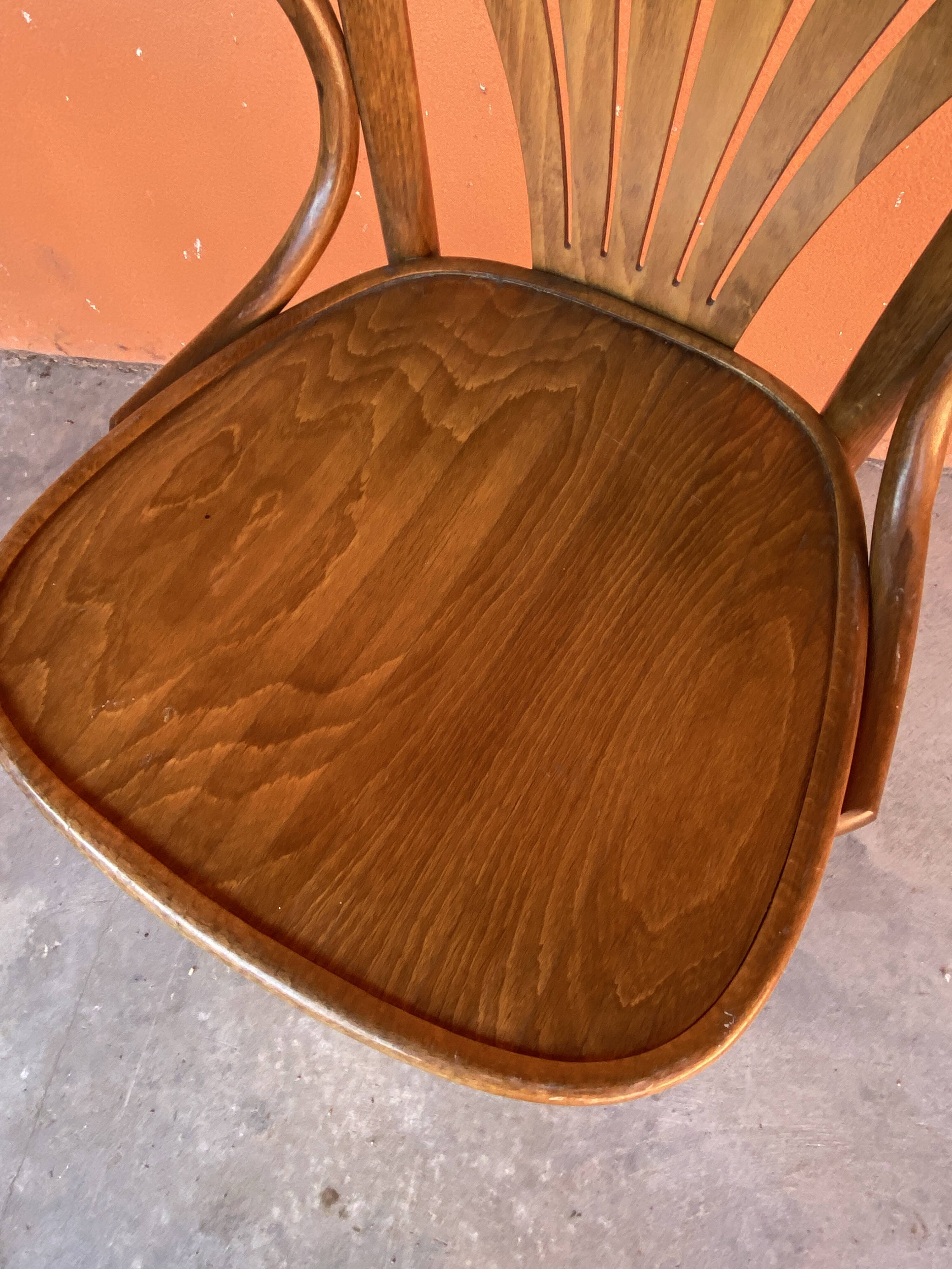 Set of 2 Bar Stools Restaurant Pub Tavern Curved Wood