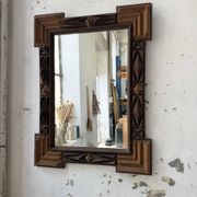 Miroir Tramp art 1900 folk art France