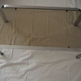 Chrome coffee table and smoked glass