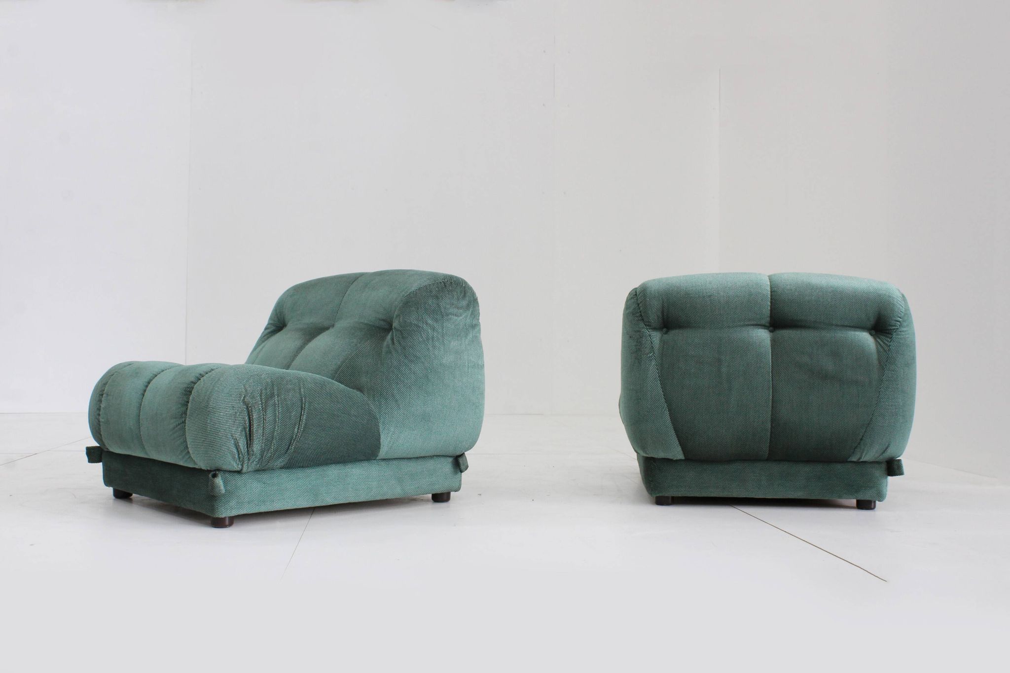 Set Mimo padova Nuvolone lounge chairs- Rino Maturi , Italy 1970s