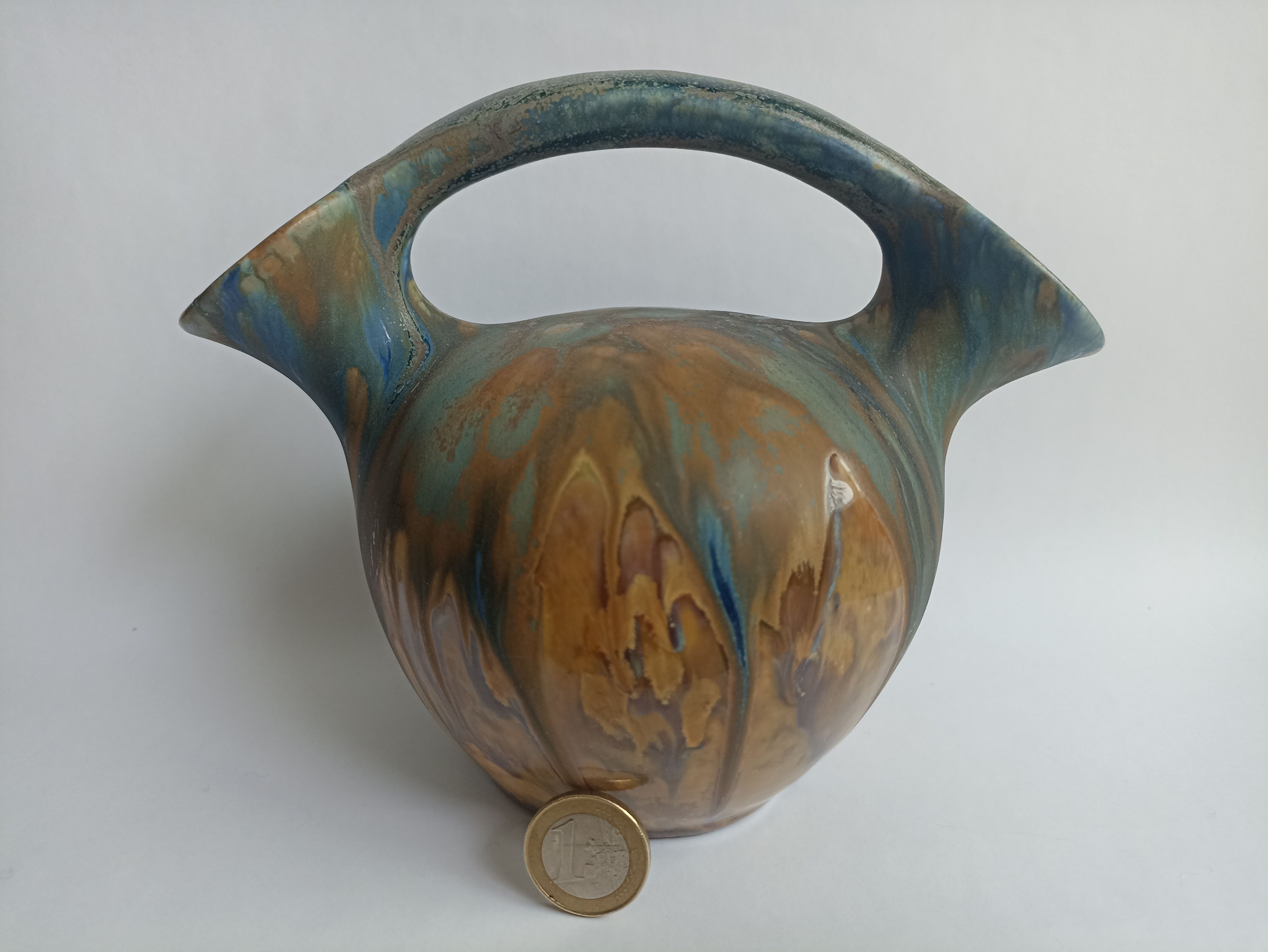 Art Nouveau two-necked vase