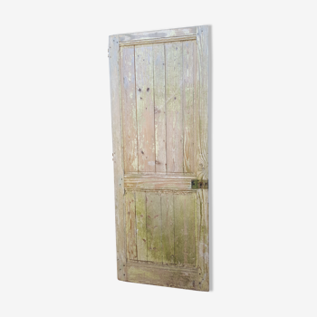 Ancient door in original patina fir