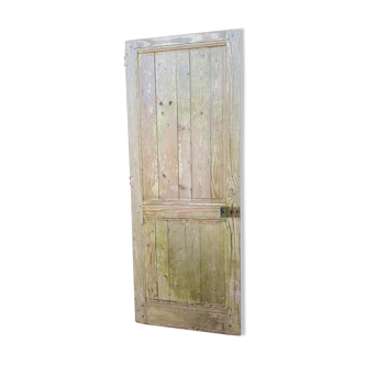 Ancient door in original patina fir
