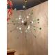 Green Cubes Murano Glass Gold Sputnik Candlestick