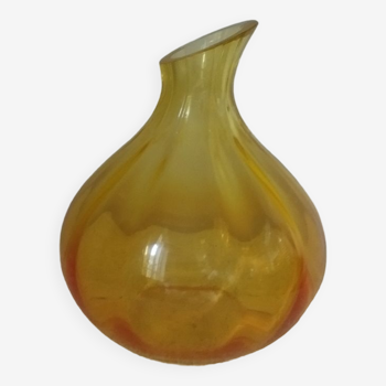Vase verre années 60 scandinave