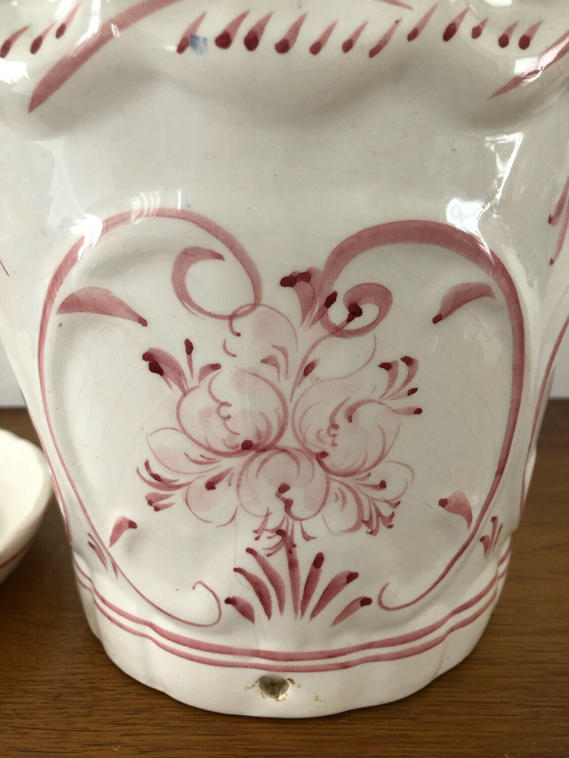 Pot cover ceramic pattern flowers