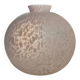 Speckled pink ball vase