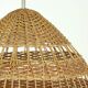 Vintage rattan ceiling light, Czechoslovakia 1960s