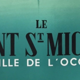 French poster reprint in lithography (1988) "the Mont St-Michel wonder of the West"