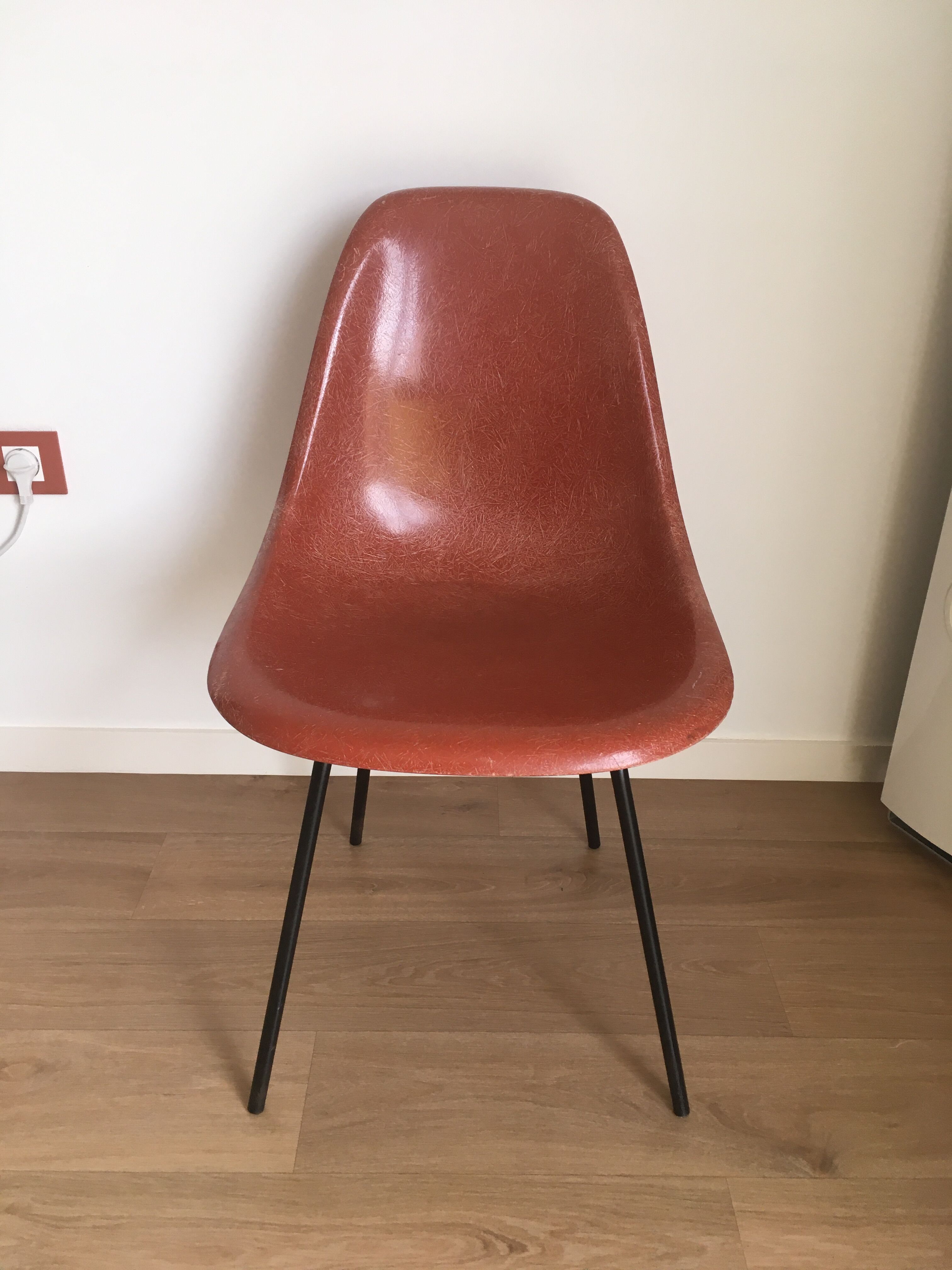 Herman Miller "DSX" chair in fiberglass, Charles & Ray Eames