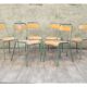 Set of 6 chairs school Stella