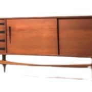 Enfilade scandinave des années 60, buffet vintage