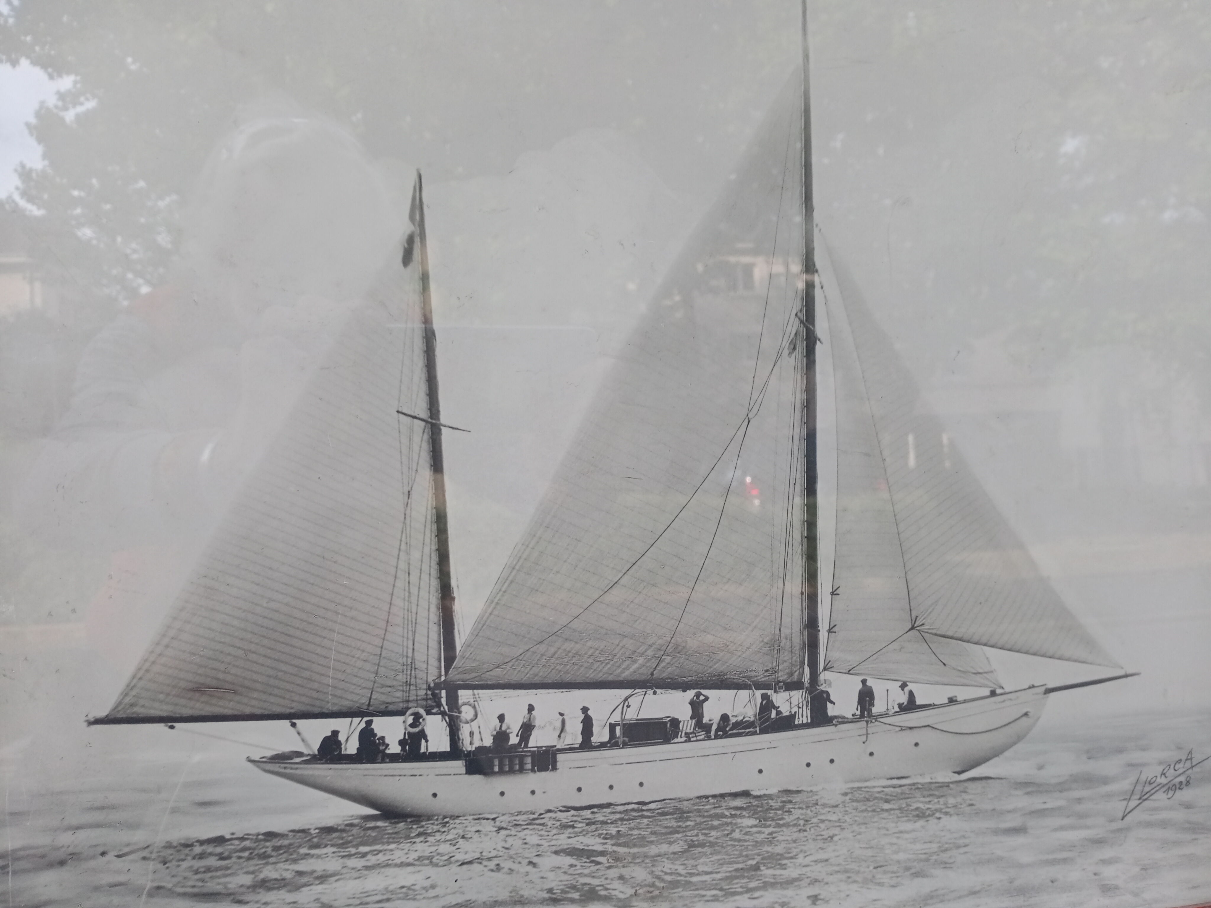 Former camera boat frame