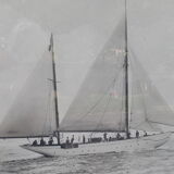 Former camera boat frame