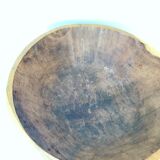 Massive wooden brutalist bowl