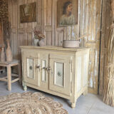 Ancien meuble glacière en bois