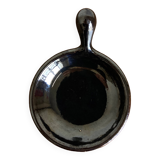 Black glazed earthenware dish 1960