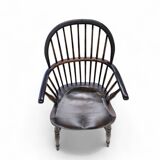 4 x Classic Georgian Bow and Stick Back Windsor Chair / Crinoline stretcher chairs