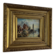 Oil painting seascape signed Lucy - 50 x 44 cm