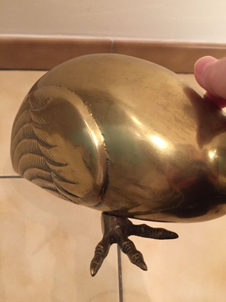 Ibis in brass 34cm vintage