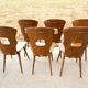 Lot de 6 chaises bistrot , modèle Gentiane , Baumann , 1960'