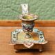 Cloisonne bronze hand candle holder, Napoleon III