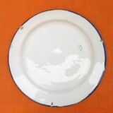 Old polychrome plate Earthenware Lunéville Diameter: 230mm