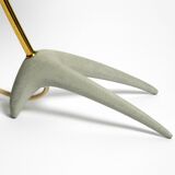 Large Mid Century crow's foot table lamp by Karl Heinz Kinsky for Cosack