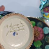 Set of 3 vases and ceramic cup Monaco Cerartvintage 1950