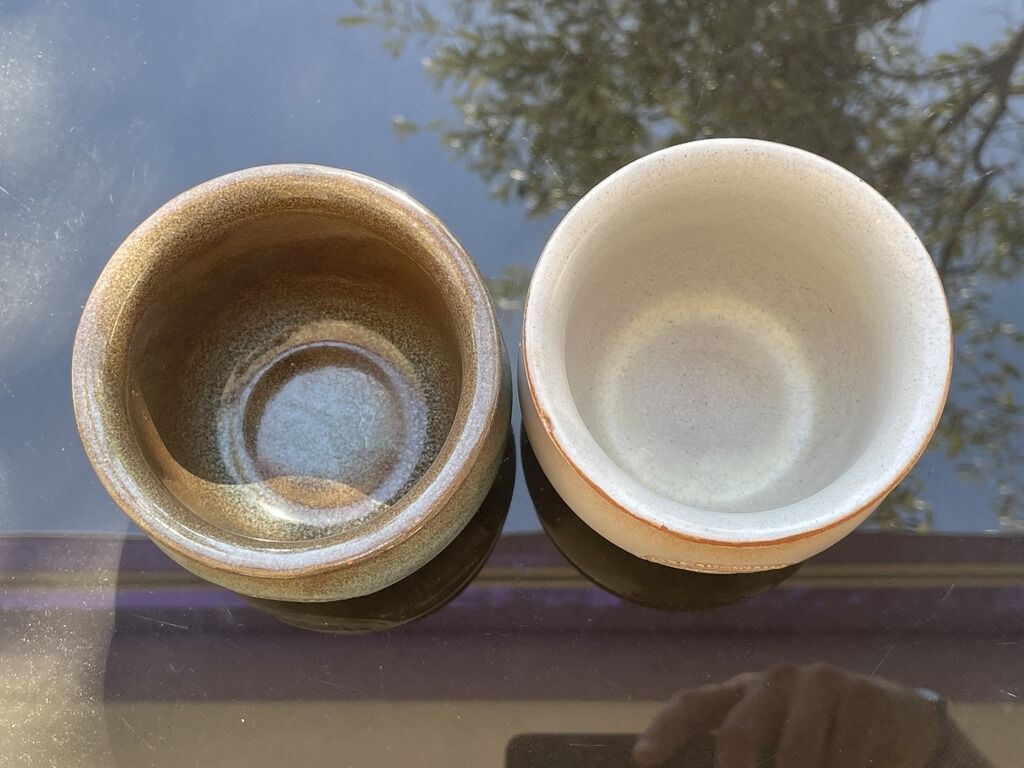 2 vintage terracotta pots