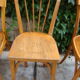 Lot of four old bistro chairs